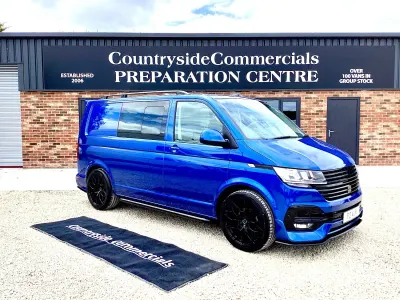 Used VW T6.1 Highline 150 HP (110 kW) 2022 Blue Van