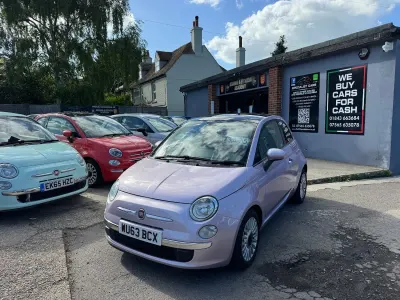 Used Fiat 500 Lounge 85 HP (62 kW) 2013 Pink Hatchback