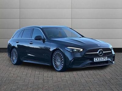 Grey Used 2023 Mercedes C220 AMG Line Premium Estate | £26,350 (Fair price)