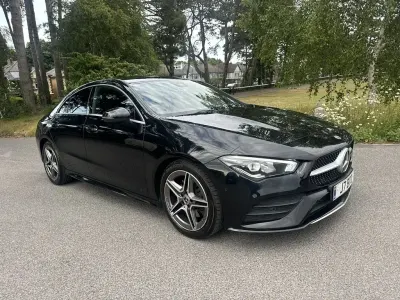 Used Mercedes CLA200 AMG line 163 HP (119 kW) 2020 Black Coupe