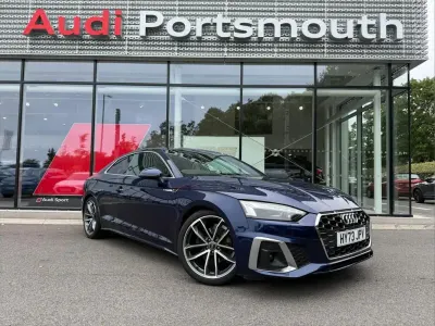 Used Audi A5 S-Line 147 HP (108 kW) 2023 Blue Coupe