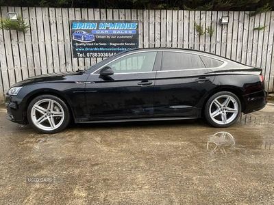 Used Audi A5 S-Line 190 HP (139 kW) 2017 Black Hatchback