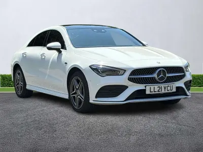 Used Mercedes CLA250e AMG Line Premium Plus 2021 White Coupe