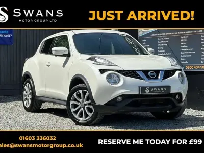 Used Nissan Juke Tekna 110 HP (80 kW) 2015 White SUV