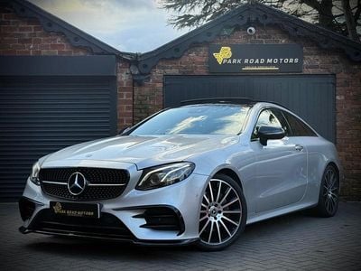Used Mercedes E220 AMG Line Premium Plus 194 HP (142 kW) 2017 Silver Coupe