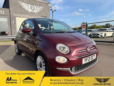 Red Used 2021 Fiat 500 Dolcevita Hatchback | £7,295 (Fair price)