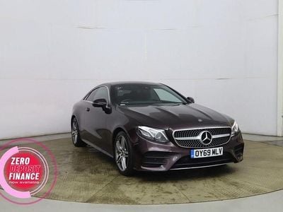 Used Mercedes E220 AMG line 194 HP (142 kW) 2019 Red Coupe