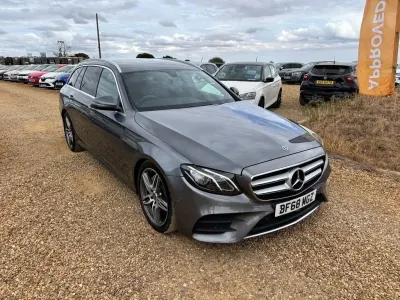 Used Mercedes E220 AMG line 194 HP (142 kW) 2018 Grey Estate