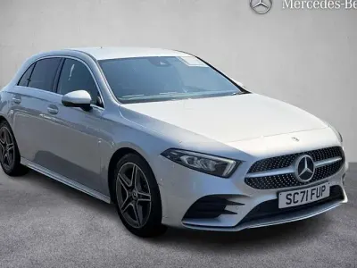 Used Mercedes A200 AMG line 150 HP (110 kW) 2021 Silver Hatchback