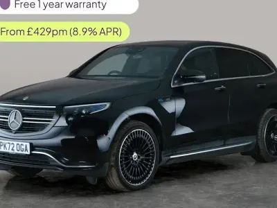 Used Mercedes EQC400 AMG line 300 kW (408 HP) 2022 Black SUV