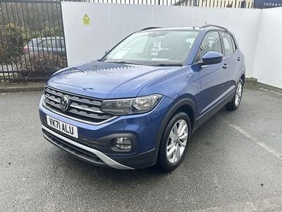 Used VW T-Cross SE 110 HP (80 kW) 2021 Blue SUV