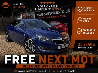 Used Vauxhall Insignia SRi 170 HP (125 kW) 2016 Blue Hatchback