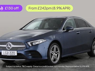 Blue Used 2021 Mercedes A250 AMG line Sedan | £17,319 (Fair price)