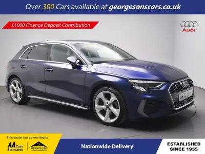 Used Audi A3 Sportback S-Line 150 HP (110 kW) 2024 Blue Hatchback