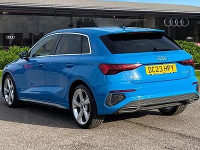 Used Audi A3 Sportback S-Line 150 HP (110 kW) 2023 Blue Hatchback