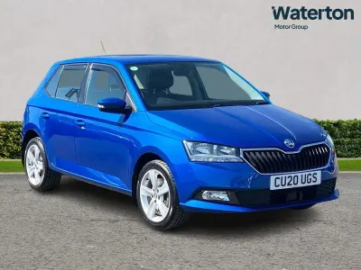 Used Skoda Fabia SE L 110 HP (80 kW) 2020 Blue Hatchback