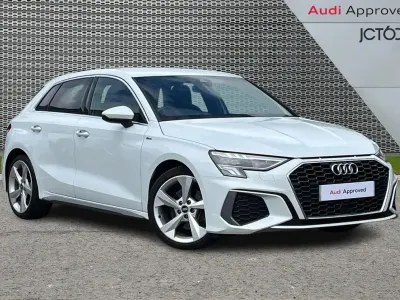 Used Audi A3 S-Line 147 HP (108 kW) 2021 White Sedan