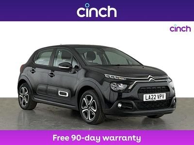 Black Used 2022 Citroën C3 PureTech Hatchback | £9,449 (Fair price)