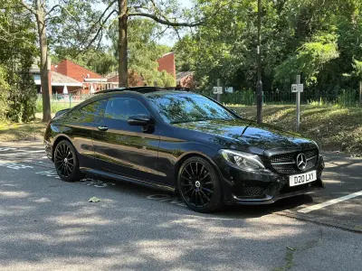 Used Mercedes C220 AMG Line Premium Plus 2017 Black Coupe