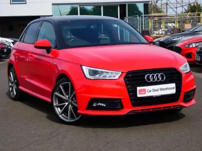 Used Audi A1 Black Edition 123 HP (90 kW) 2018 Red Hatchback