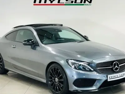 Used Mercedes C220 AMG Line Premium Plus 170 HP (125 kW) 2017 Grey Coupe