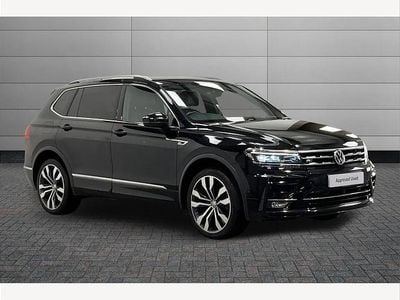 Black Used 2020 VW Tiguan Allspace R-line SUV | £21,990 (Fair price)