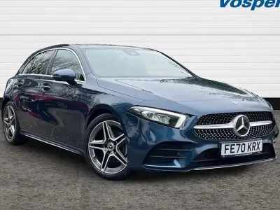 Używany Mercedes A200 Executive 161 KM (118 kW) 2021 Niebieski Hatchback
