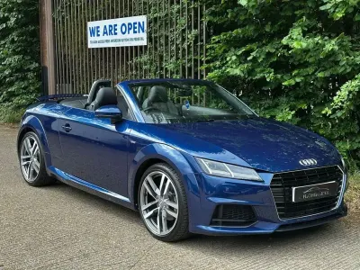 Used Audi TT Roadster S-Line 230 HP (169 kW) 2017 Blue Cabriolet