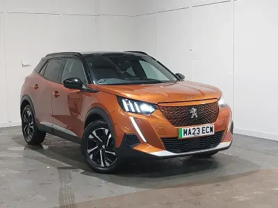Used Peugeot e-2008 GTi 100 kW (136 HP) 2023 Orange SUV