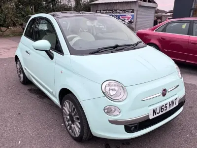 Used Fiat 500 Lounge 69 HP (50 kW) 2015 Green Hatchback