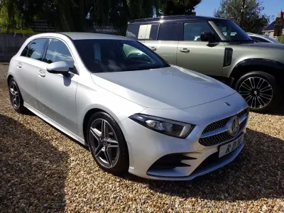 Used Mercedes A180 AMG line 136 HP (100 kW) 2019 Silver Hatchback