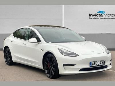 White Used 2020 Tesla Model 3 Performance Sedan | £18,400 (Good price)