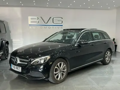 Used Mercedes C220 Premium Plus 2018 Black Estate