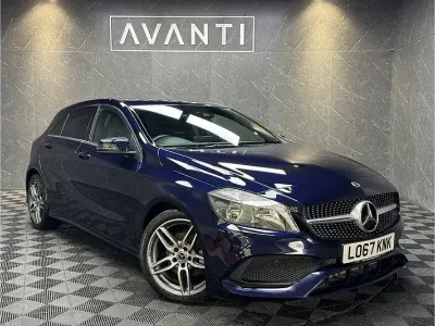 Used Mercedes A180 AMG line 2018 Blue Hatchback