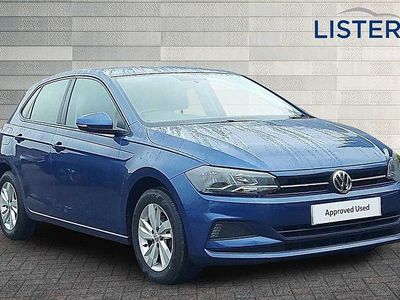 Used VW Polo SE 95 HP (69 kW) 2019 Blue Hatchback