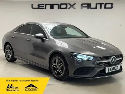 Used Mercedes CLA200 AMG line 163 HP (119 kW) 2020 Grey Coupe