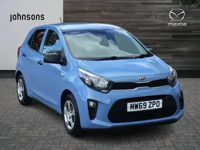 Used Kia Picanto 65 HP (47 kW) 2019 Blue Hatchback
