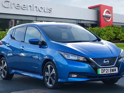 Used Nissan Leaf Tekna 110 kW (150 HP) 2021 Blue Hatchback