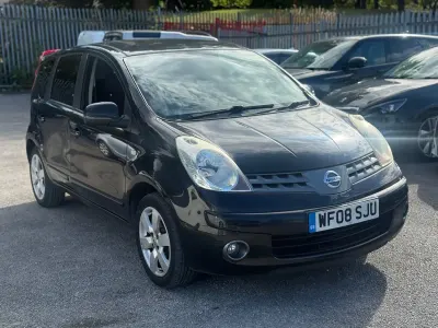 Used Nissan Note Acenta 110 HP (80 kW) 2008 Black Hatchback