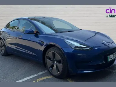 Used Tesla Model 3 Standard Range 208 kW (283 HP) 2021 Blue Sedan