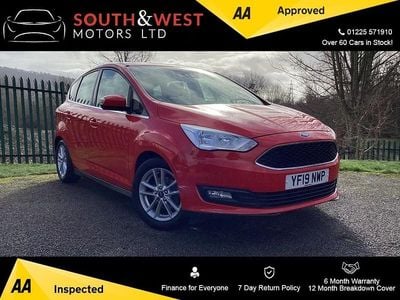 Used Ford C-MAX Zetec 125 HP (91 kW) 2019 Red MPV