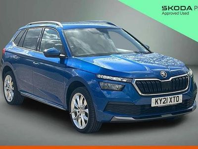 Used Skoda Kamiq SE L 147 HP (108 kW) 2021 Race blue metallic SUV
