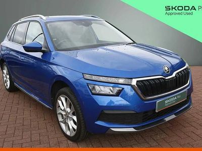 Used Skoda Kamiq SE L 108 HP (79 kW) 2021 Race blue metallic SUV