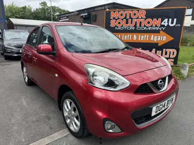 Used Nissan Micra Acenta 80 HP (58 kW) 2014 Red Hatchback