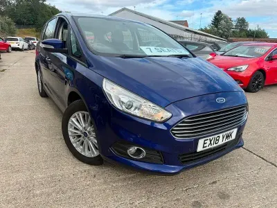 Used Ford S-MAX Zetec 160 HP (117 kW) 2018 Blue MPV