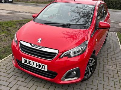 Used Peugeot 108 Allure 82 HP (60 kW) 2017 Red Hatchback
