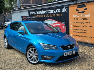 Usado Seat Leon FR 150 HP (110 kW) 2015 Azul Citadino