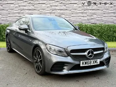 Used Mercedes C300 AMG Line Premium 245 HP (180 kW) 2018 Grey Coupe