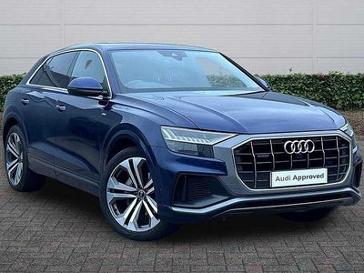 Blue Used 2021 Audi Q8 S-Line SUV | £36,985 (A bit pricey)