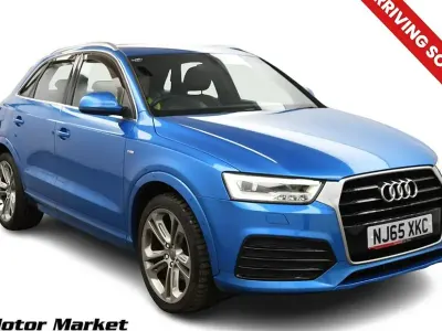 Second-hand Audi Q3 S-Line 150 CP (110 kW) 2015 Albastru SUV